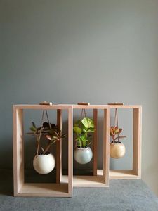 Maceta de madera rústica, maceta Wishing Well, decoración de jardín trasero, macetas de madera creativas, macetas de corteza, jardín - Product Image 3