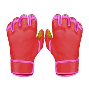 Guantes de bateo de béisbol de cuero de puño corto vendidos por el fabricante con guantes de bateo de protección de manos - Product Image 5