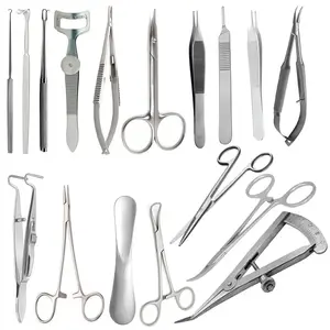 Набор для блефаропластики, хирургические инструменты для хирургии глаз, микропластиковая Базовая офтальмологическая ринопластика, двойной набор, 17 шт.