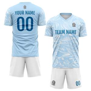 Uniformes de fútbol de sublimación personalizados de secado rápido, conjuntos de camisetas de fútbol para jóvenes Unisex, uniforme de fútbol personalizable para adultos para equipos - Product Image 1