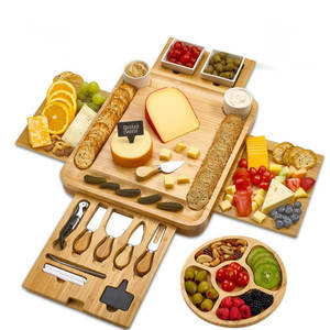 Nouvelle planche à fromage de qualité supérieure en bambou, durable, écologique, lavable au lave-vaisselle, pour la maison, le restaurant, de haute qualité, Inde - Product Image 2