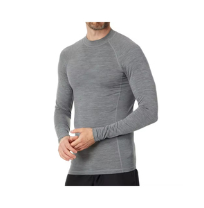 Ropa deportiva Rash Guard de manga larga para hombre, camisa de compresión de secado rápido de tamaño personalizado hecha de poliéster, MOQ bajo de fábrica - Product Image 1