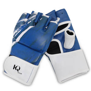 Guantes de Entrenamiento de Cuero para MMA, Paneles de Malla Transpirable, Palma Reforzada, Diseño Ligero, Correa de Muñeca Ajustable para un Mejor Control - Product Image 1