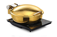 Chauffe-plat électrique avec couvercle enroulable, acier inoxydable hydraulique, isolé de qualité supérieure et durable pour buffet et traiteur
