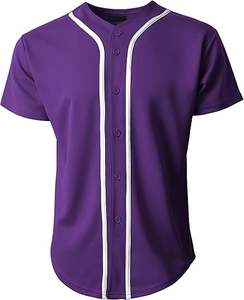 Camisetas de Béisbol con Cuello Redondo, Transpirables, Tallas Grandes, Manga Corta, Ropa Deportiva, Servicio OEM, 100% Poliéster, Nueva Llegada 2024 - Product Image 2