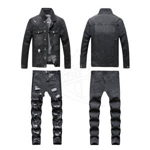 Conjunto de pantalones vaqueros de marca privada de alta calidad para hombre 2025 MOQ bajo conjunto de pantalones vaqueros para hombre recién llegado conjunto de pantalones vaqueros para hombre - Product Image 2