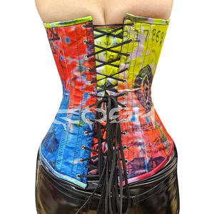 Corset tendance pour femme, style streetwear, imprimé dollar sexy, avec armatures et bonnets, motif argent, sculptant le corps, fournisseur de tenues - Product Image 4