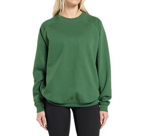 Vêtements pour femmes de bonne qualité Logo personnalisé Couleur unie Manches longues Tissu confortable Pull Over Sweat Shirt pour les femmes - Product Image 6