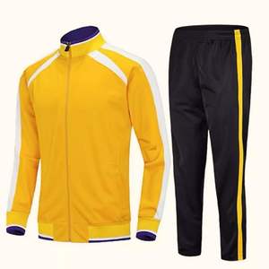 Nouveauté, survêtement d'hiver uni 100% polyester, veste coupe-vent et pantalon, ensemble 2 pièces pour homme - Product Image 4