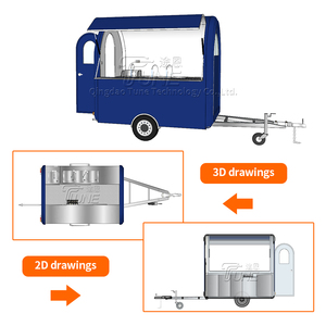 Innovativo Rimorchio a Bolle per Bar <span class=keywords><strong>Mobile</strong></span> di Alcolici con Frigorifero Sottobanco e Unità Murale Completamente Isolata - Product Image 3