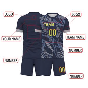 Camiseta de fútbol con logotipo personalizado ropa de equipo de poliéster transpirable OEM - Product Image 6