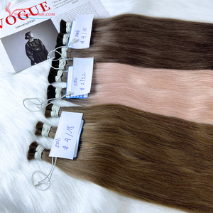 ¡COLOR CALIENTE! Venta al por mayor 100% cabello humano vietnamita calidad superior grado a granel cabello Remy cutícula alineada extensión de cabello humano - Product Image 4