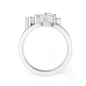 ชุดเดรส2.00CT สำหรับผู้หญิงชุดเจ้าหญิงตัดเพชร - Product Image 3