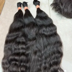 Cheveux ondulés naturels en vrac de qualité supérieure 100% extensions de cheveux humains extension de cheveux vietnamiens soyeux et lisses - Product Image 1