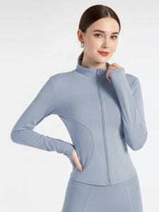 Chaqueta Deportiva Personalizada con su Propio Logotipo, Chaqueta para Yoga y Ejercicio al Aire Libre, Chaqueta Corta para Yoga, Chaqueta para Montar a Caballo con Logotipo Frontal - Product Image 4