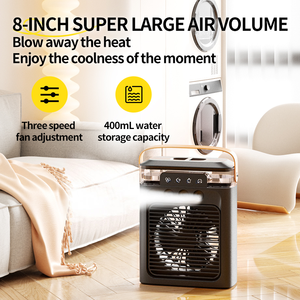 Mini aire acondicionado personal portátil, ventilador de niebla de <span class=keywords><strong>agua</strong></span> de viento fuerte con logotipo personalizable, nuevo equipo de servicio en línea - Product Image 5