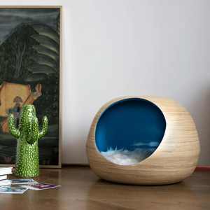 Lujosa Casa de gato de bambú hilado en espiral, productos ecológicos para mascotas, nido hecho a mano, Hogar para gatos - Product Image 4