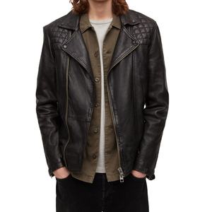 Nueva llegada chaqueta de cuero diseño elegante a prueba de viento transpirable más demandado peso pesado cómodo Zip Up chaqueta de cuero para hombre - Product Image 1