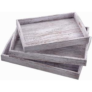 Plateau de service en bois ivoire fait à la main en forme d'octogone naturel avec poignées pour servir et décorer une vente chaude à bas prix - Product Image 5