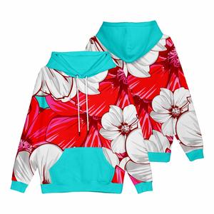 Sudadera suave con estampado personalizado de fabricante para mujer, sudaderas con capucha informales cómodas, bolsillo de longitud corta para la temporada de otoño - Product Image 5