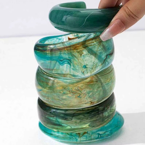 Pulseras y Brazaletes de Resina para Mujer, Nueva Colección, Joyería Estilo Ángel para Fiestas y Bodas, Alta Calidad - Product Image 1