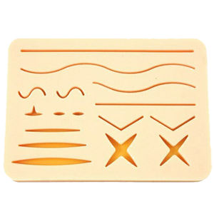 Good quality <b>sutur</b> <b>kit</b> medical instrument Medical Student <b>Suture</b> Practice Pad 3-Layer Silicon Training pads - Product Image 1