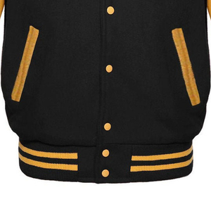 Venta al por mayor de los hombres de tendencia Varsity chaquetas de diseño único de lana de lona de encargo de la mejor calidad CollegeBaseballjacket para los hombres - Product Image 3