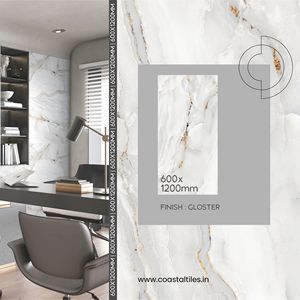 Glosture Supra ดีไซน์สีทองโอนิกซ์สำหรับห้องขนาด600x1200กันลื่นและต้านเชื้อแบคทีเรียขนาด60*120 - Product Image 1