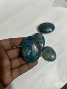 100% pierre de palmier d'apatite bleue en cristal de guérison naturelle de haute qualité pour pierre de méditation pierre de palmier d'apatite bleue, - Product Image 4