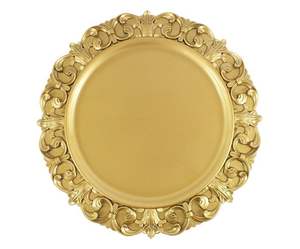 Plaque de chargement en métal détaillée fabriquée à la main pour une configuration de salle à manger élégante fêtes de luxe mariages et occasions spéciales - Product Image 2