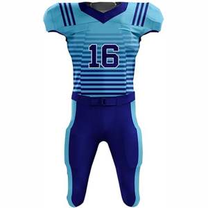 Maillot de football américain unisexe adulte respirant de haute qualité à bas prix, manches courtes, personnalisable, 100% polyester - Product Image 2