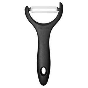 Pelador Multiusos de Plástico Negro Fiskars ESSENTIAL 1065599, Herramienta para Frutas y Verduras - Product Image 1