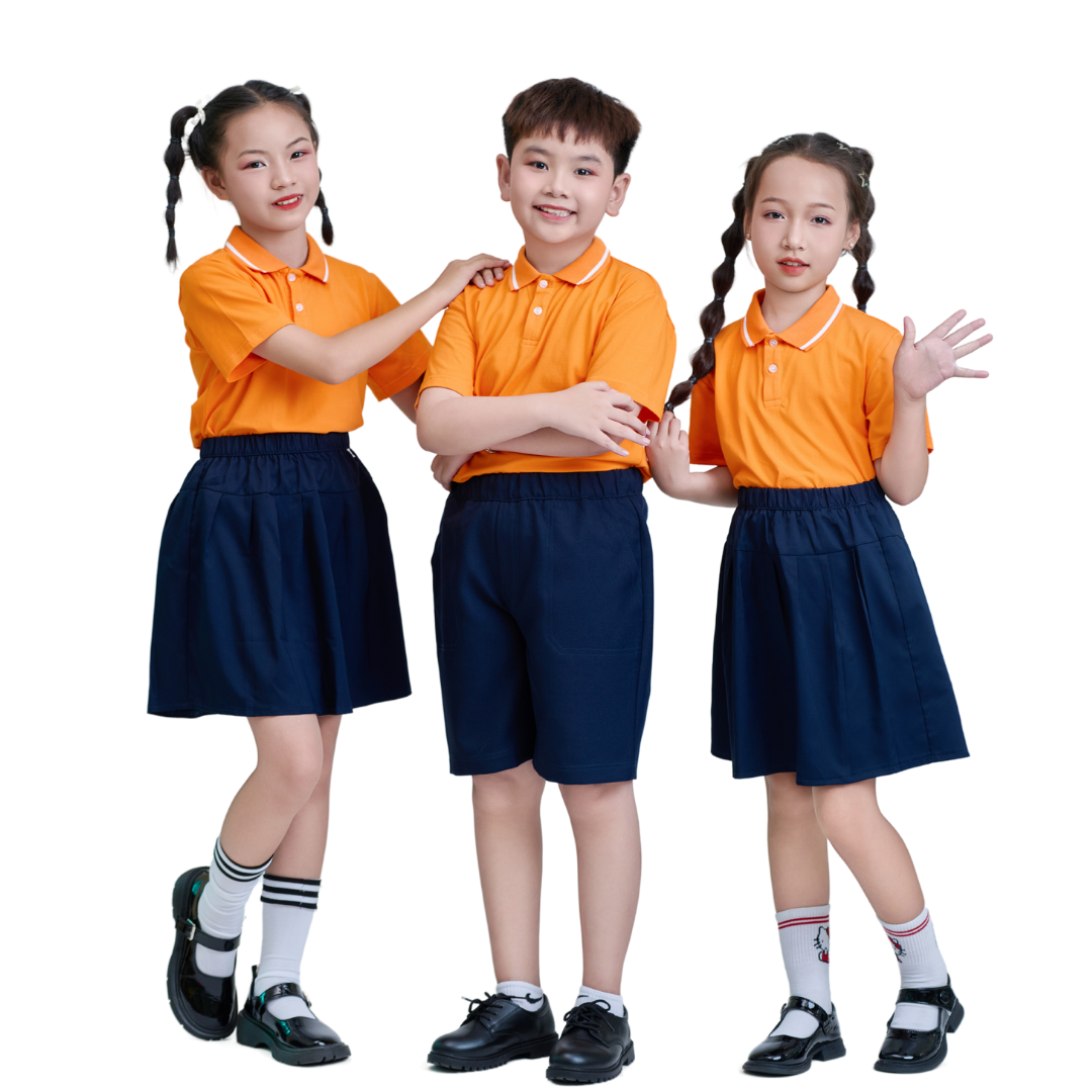 สีส้ม + สีกรมท่า