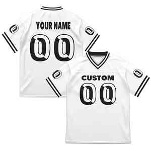 Camiseta Deportiva Personalizada de Poliéster Transpirable de Manga Corta para Fútbol Americano, Rugby y Ropa Urbana - Product Image 3