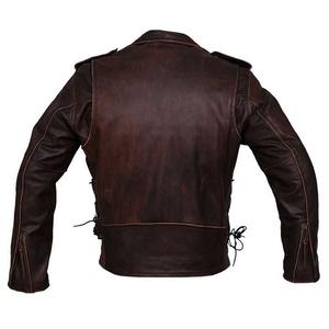 Custom Designed Men's Winter Motorcycle Jacket Warm PU Leather Outwear with Stand Collar and Multi-Pockets - Product Image 2
