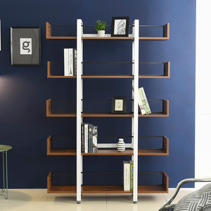 ตู้หนังสือไม้ชั้นวางจอแสดงผลชั้นวางสำหรับร้านค้าชั้นวางและตู้แสดงเครื่องสำอางร้านขายปลีกผนังไม้เก็บหนังสือ - Product Image 6