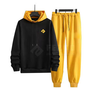 Trajes de jogging de algodón 100% de tamaño personalizado de alta calidad de fabricación de fábrica para hombres chándales con capucha de gran tamaño para invierno - Product Image 1