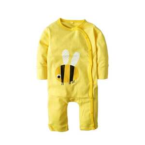 Venta caliente bebé niña niño mamelucos manga larga 100% algodón estampado de dibujos animados ropa - Product Image 6