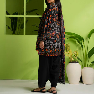 ชุดสلوارคามีซผ้าฝ้ายพิมพ์ลายสไตล์ปากีสถาน ชุดลำลองแบบสั่งตัดสำหรับผู้ใหญ่ - Product Image 5