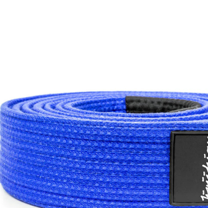Ceinture de Jiu-Jitsu Brésilien Premium BJJ Pro Bleue Double Noyau Coton Tissage Perlé Ceinture d'Entraînement - Product Image 3
