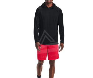Shorts de jogging pour hommes en maille 100% polyester de qualité supérieure, respirants, séchage rapide, avec cordon de serrage, taille mi-haute, service OEM - Product Image 5