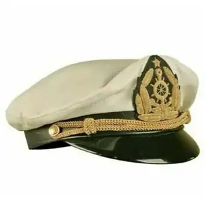 OEM涤纶网眼服装配件船长值班帽子军官帽子夏季装扮帽