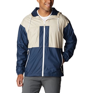 Meilleur matériel Veste coupe-vent pour hommes prix de gros Couleurs contrastées sur mesure Veste coupe-vent anti-rides pour hommes - Product Image 1