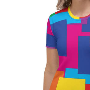 เสื้อยืดพิมพ์ลายซับลิเมชันสำหรับผู้หญิงเสื้อยืดผ้าฝ้าย100% คุณภาพสูงขายส่ง - Product Image 5