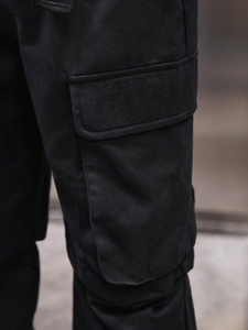 Pantalon de jogging décontracté à taille haute en molleton 100% coton personnalisé, avec poche, pour le travail - Product Image 5