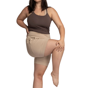 Shorts de yoga en tissu écologique grande taille avec taille haute, extensible, matériau durable, confortable, soutien, vêtements de sport actifs pour femmes - Product Image 2