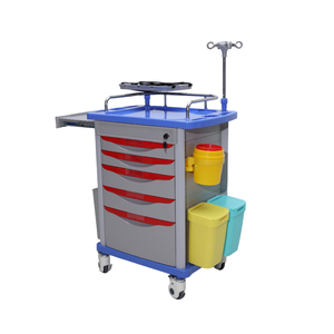 Alta calidad ABS enfermera sala de emergencias carro dispositivo médico carro ruedas para hospitales conveniente Carro de emergencia - Product Image 3