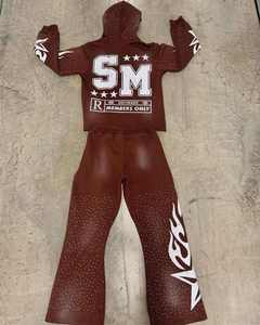 OEM Manufacturer Screen Printing Acid Wash And Rhinestone Streetwear <b>Tracksuit</b> 100% Cotton French Terry <b>Tracksuit</b> 450 GSM - Product Image 2