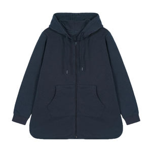 Vestido de Sudadera de Forro Polar Personalizado para Mujer, 100% Algodón, Transpirable, Resistente al Viento, Ecológico, con Bordado en Relieve en la Parte Delantera, 360g - Product Image 1