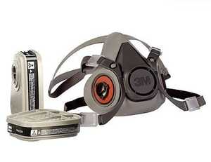 3M 6001 Cartouche de vapeur organique Film poly de charbon actif approuvé par le NIOSH pour la protection contre la vapeur organique dans un usage multi-environnement - Product Image 6